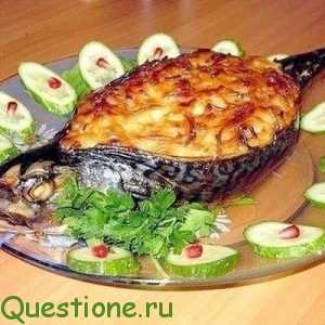 Как приготовить рыбу, фаршированную омлетом?